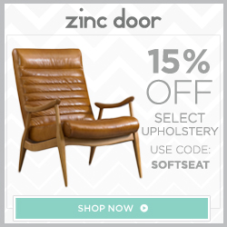 Zinc Door Offers 15% off Select Upholstery & Features Lazy Susan
