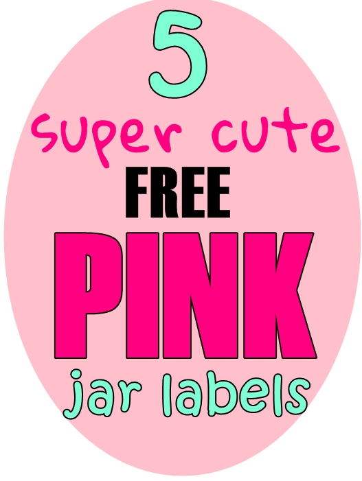 5 Pink Free Printable Labels for Jars at World Label