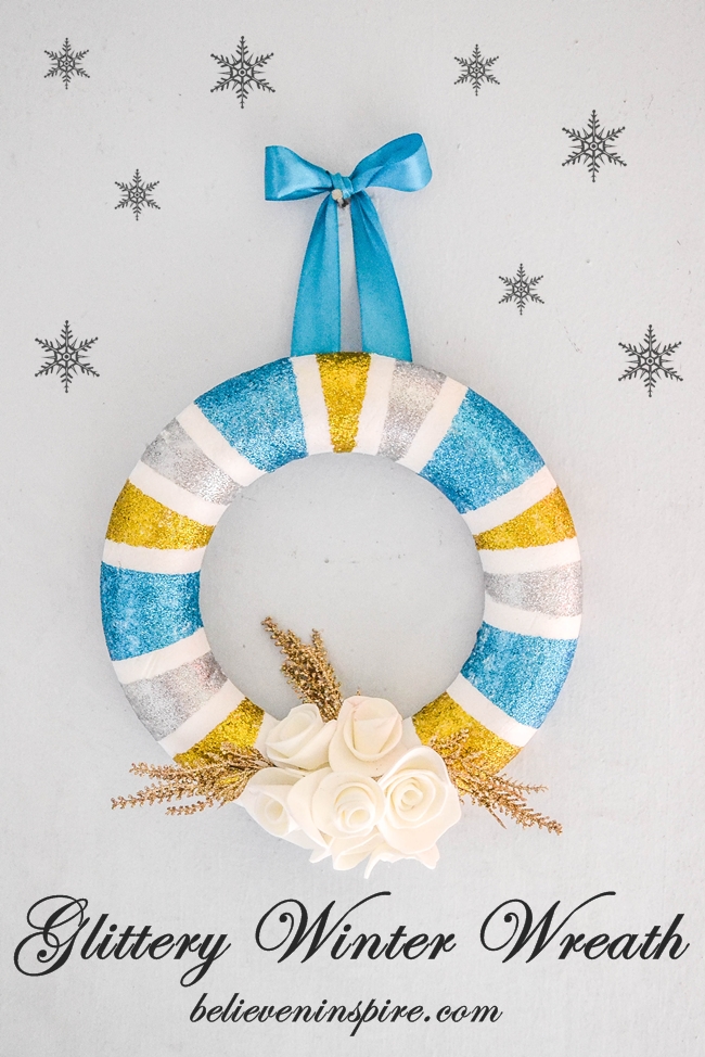How to – Make a Glittery Winter Wreath