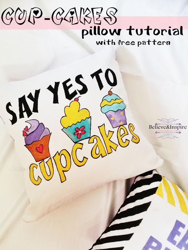 Cup-cake Pillow DIY (Things to sew for kids)