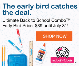 Mabel’s Labels Back-To-School Early Bird Pricing