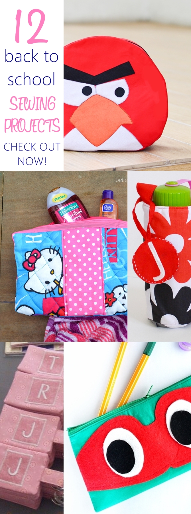 12 Back to School Sewing Ideas with Free Patterns on sewsomestuff.com School season is starting and it can get pretty pricey buying all the supplies. Here are some simple sewing projects that you can make for school and cut down the cost. Check them out now.
