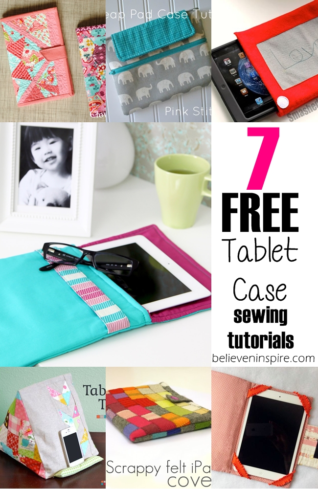 7 free tablet cases sewing tutorials