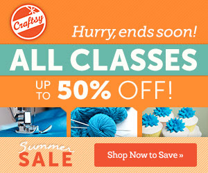 August Big Course Sale at Craftsy: Save 50%!