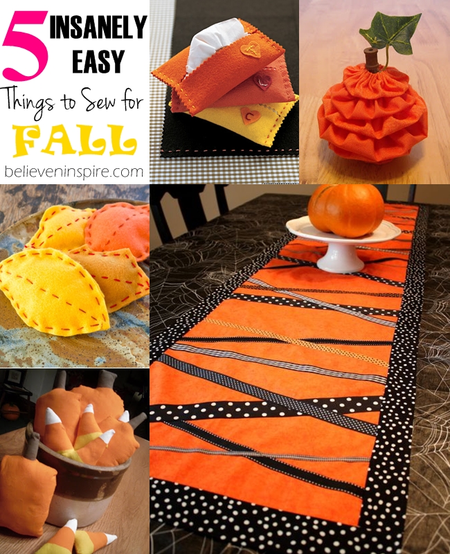 5 Insanely Easy Things to Sew for Fall