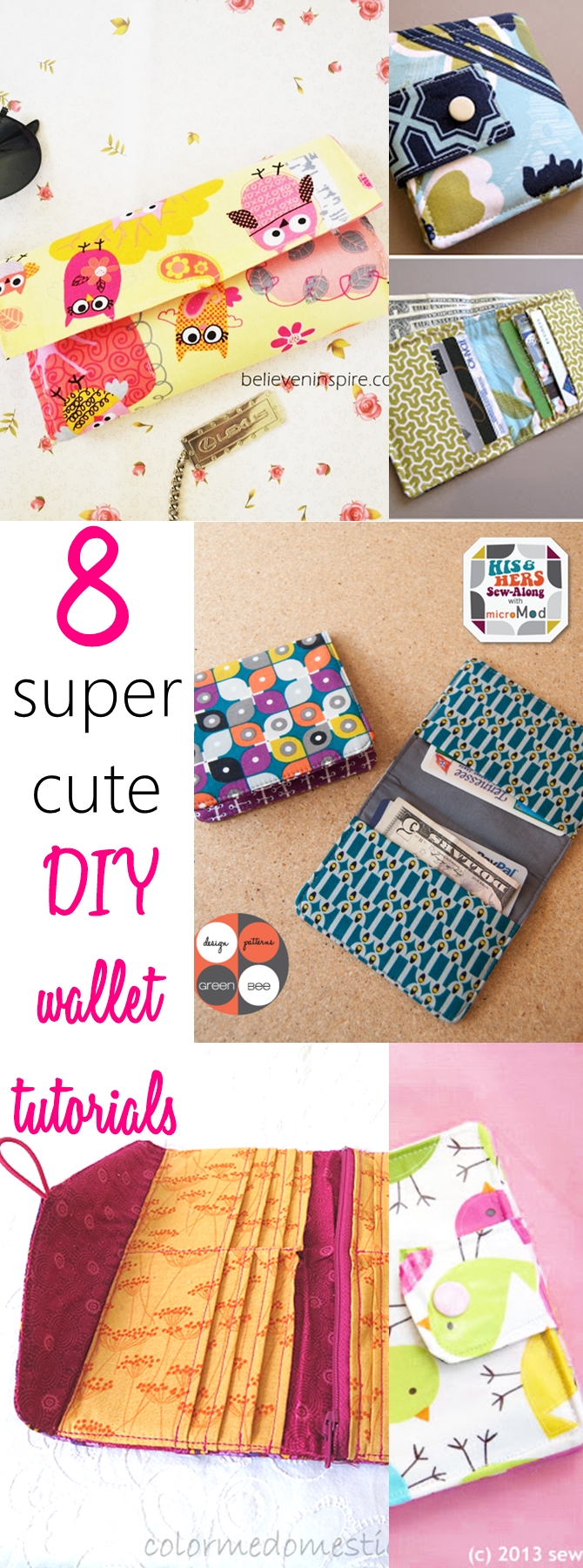 DIY wallet | wallet sewing pattern pdf | tri fold wallet pattern free | mens wallet pattern |