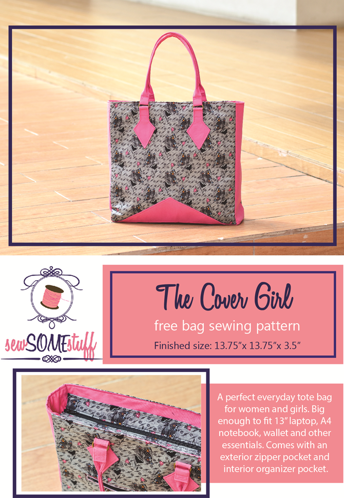 The Cover Girl – FREE BAG SEWING PATTERN