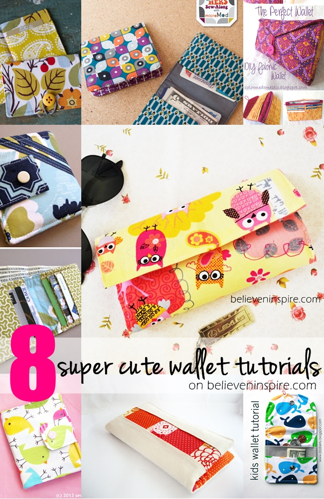 8 super cute wallet tutorials on believeninspire.com