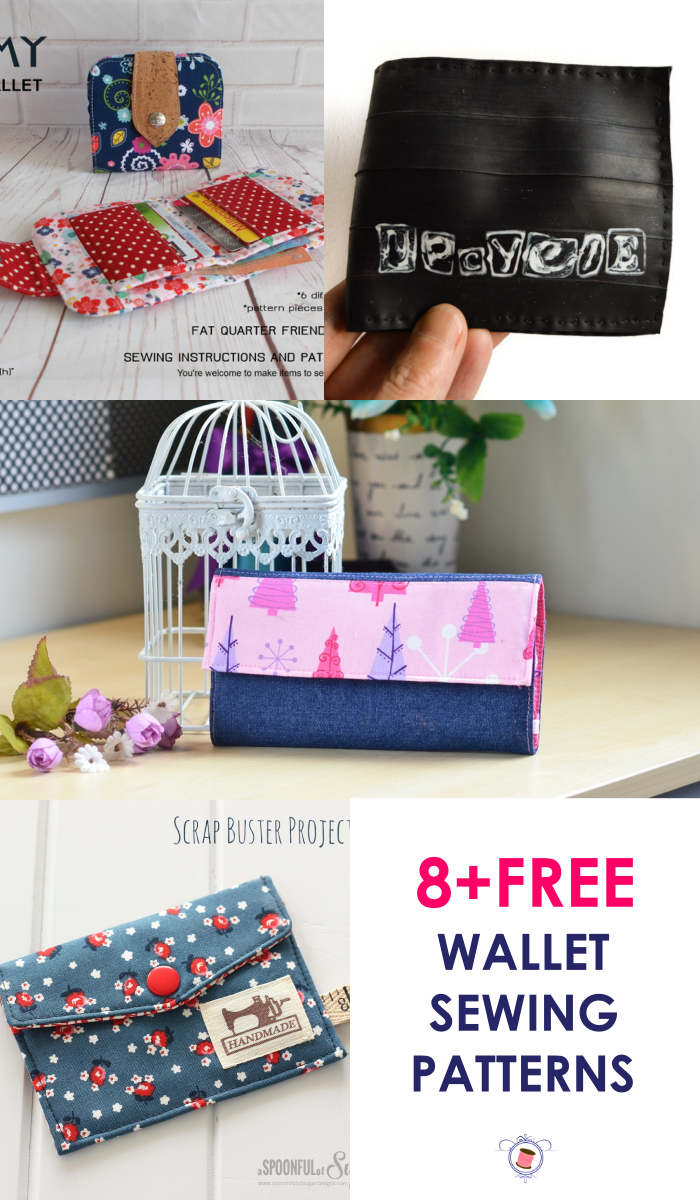 Learn to sew a DIY wallet with several different wallet sewing pattern PDF. You will find a tutorial for tri-fold wallet pattern free of cost. Also, a men's wallet pattern. You will learn to sew a wallet with pockets.