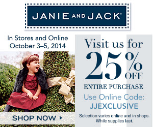 25% Off Friends and Family for Entire Janie&Jack Collection