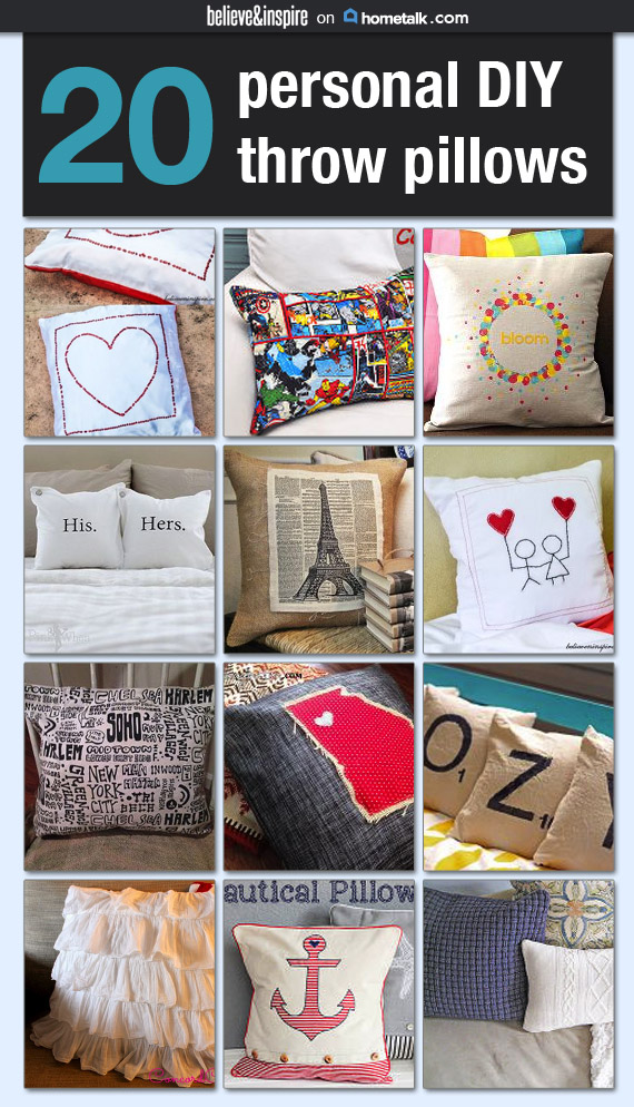 20 Unique DIY Throw Pillows