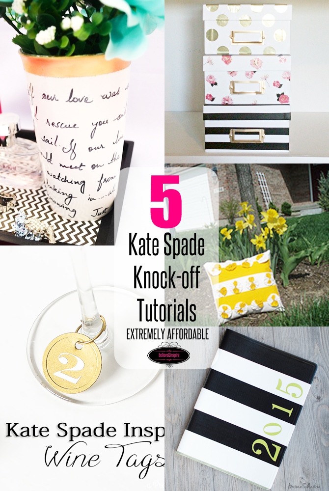 5 Kate Spade Home Decor Knock-off Tutorials