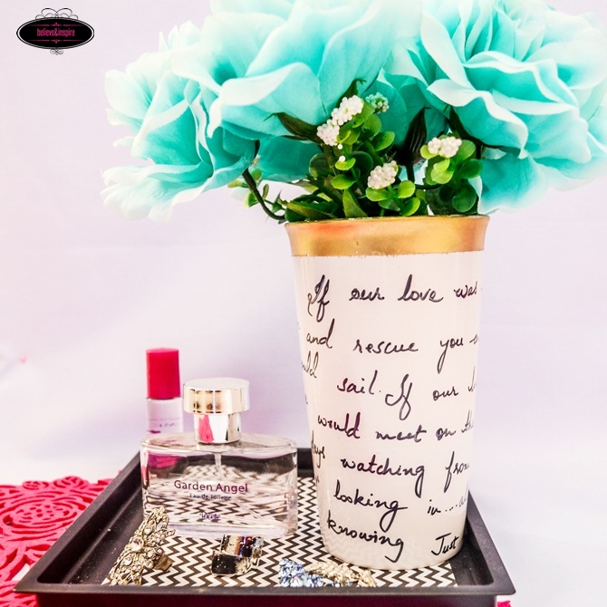 $75 Kate Spade DIY Flower Vase Knock-off Tutorial