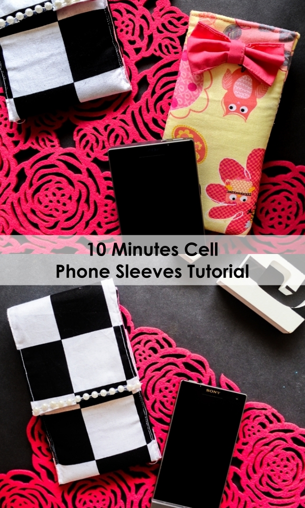 10-minute-phone-sleeve-sewing-tutorial-on-sewsomestuff.com beginner sewing projects | easy sewing projects for gifts | hand sewing projects for beginners | first sewing projects for adults | beginner sewing projects for kids |