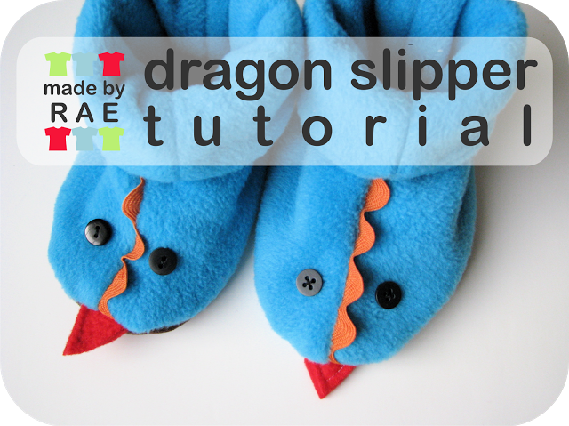 Winter Sewing – Kids Dragon Slippers Tutorial