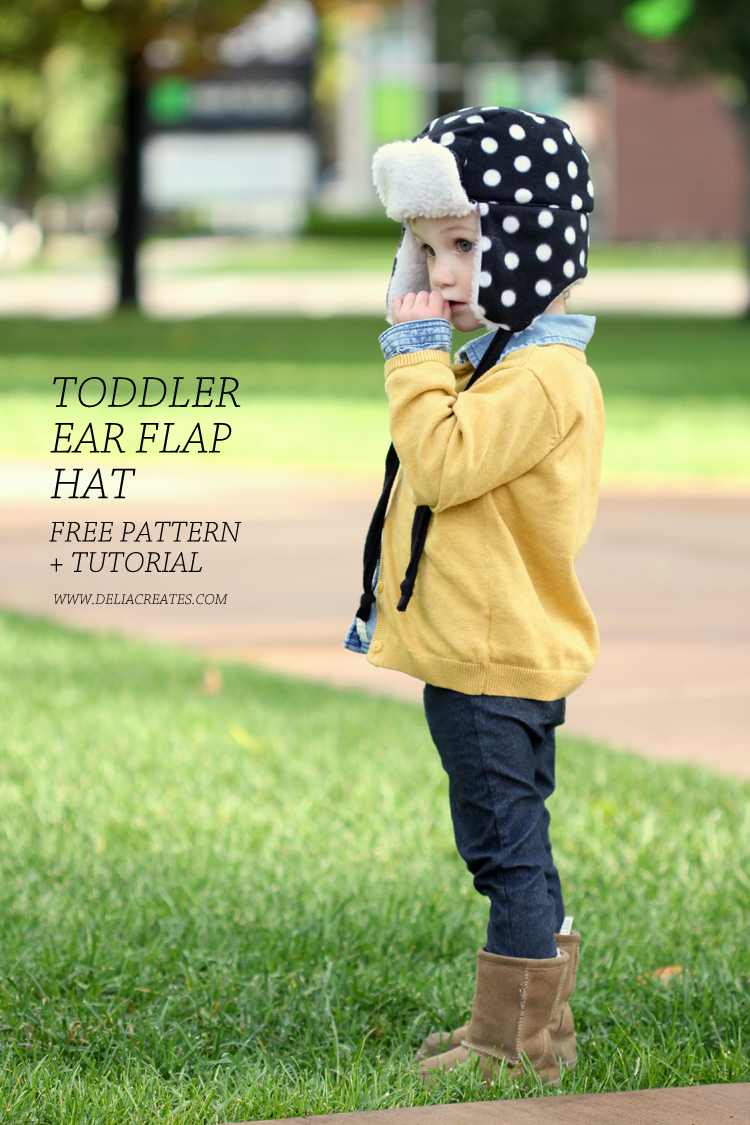 Toddler Ear Flap Hat Pattern and Tutorial