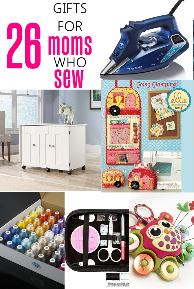 26 gifts for moms who sew on sewsomestuff.com. This list of gift ideas for SEWING MOMS is PERFECT! There are ideas for EVERY budget. Totally going to refer to this list for my next gift shopping.