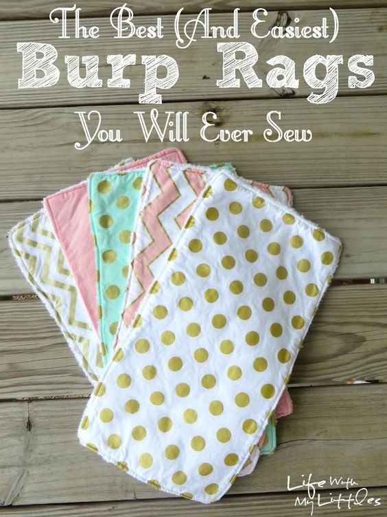 Super easy burp cloth tutorial