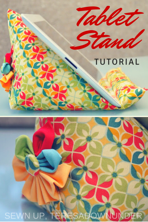 Tablet stand sewing tutorial