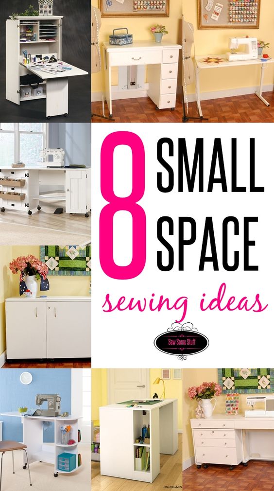 8 WONDERFUL Sewing Room Ideas for Small Spaces - Sew Some Stuff