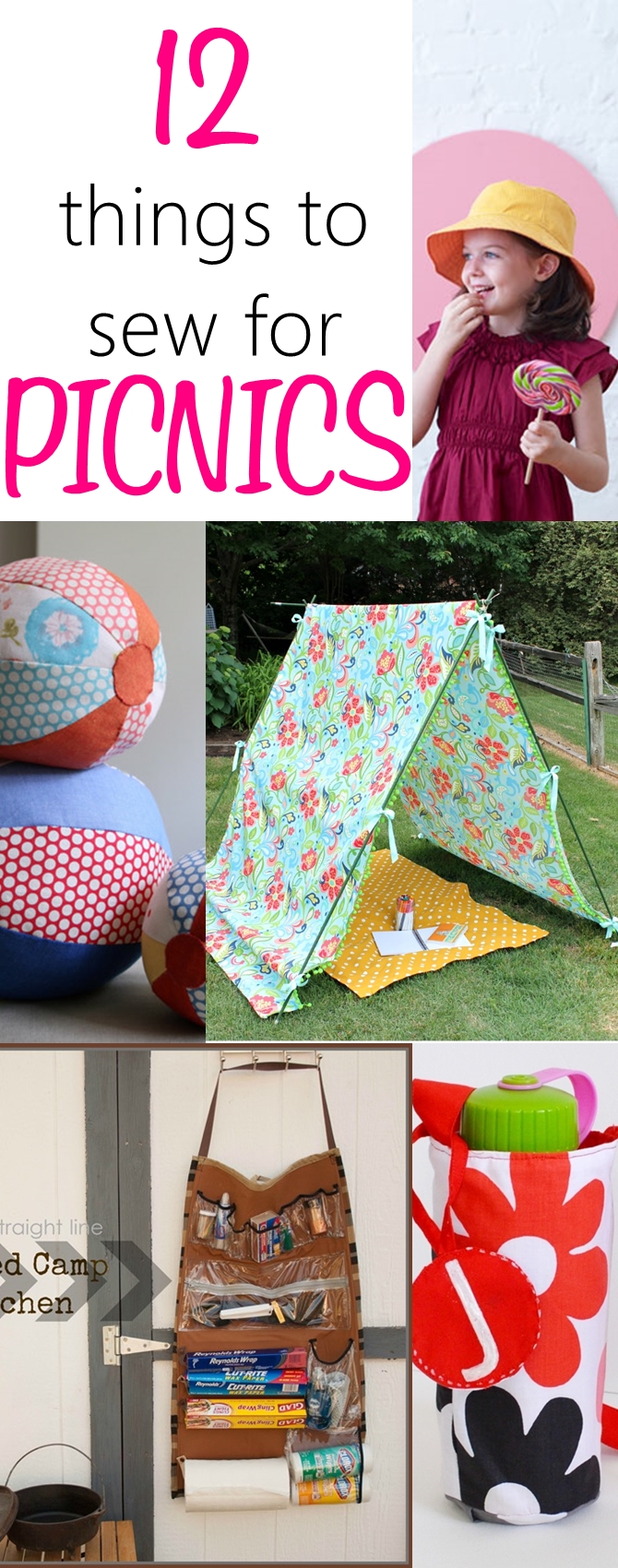 12 FUN Things to Sew for PERFECT Picnics