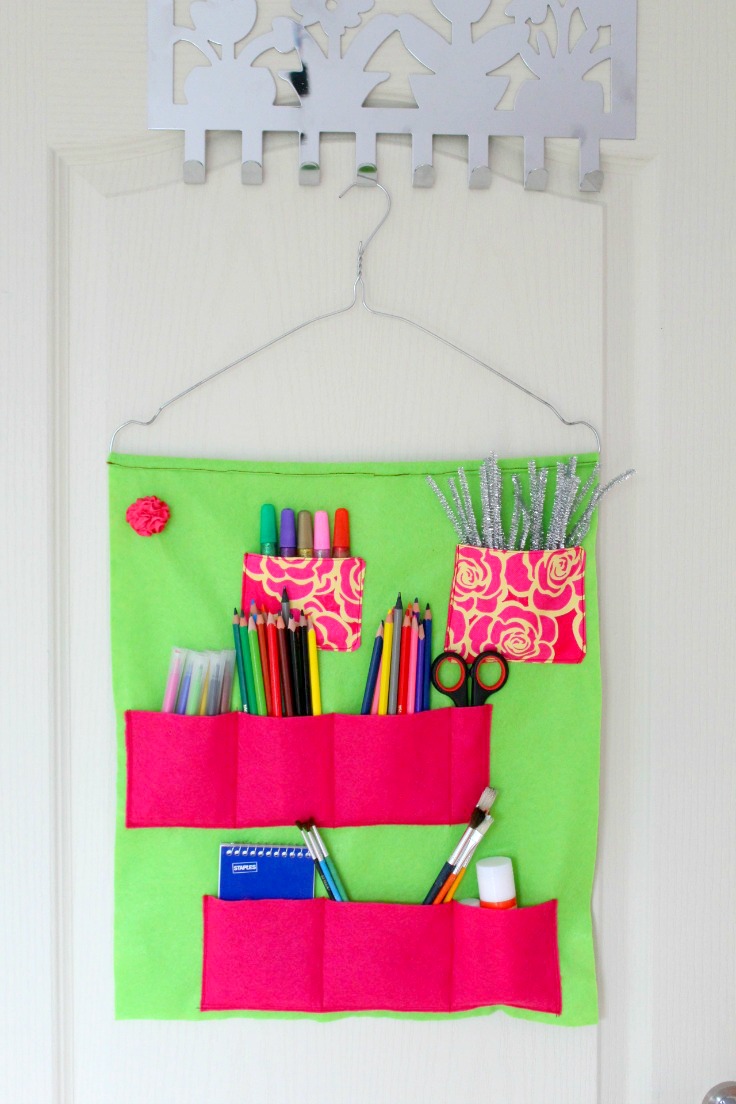 School Supplies Organizer Tutorial