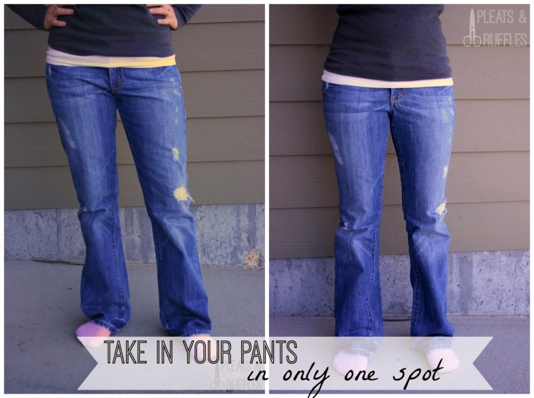How to Take in Parts of Your Pants - Sew Some Stuff