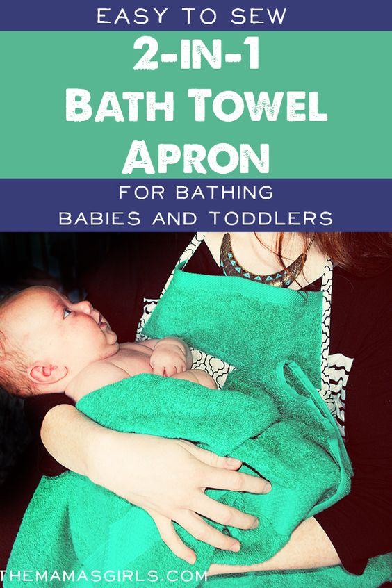 Bath towel apron