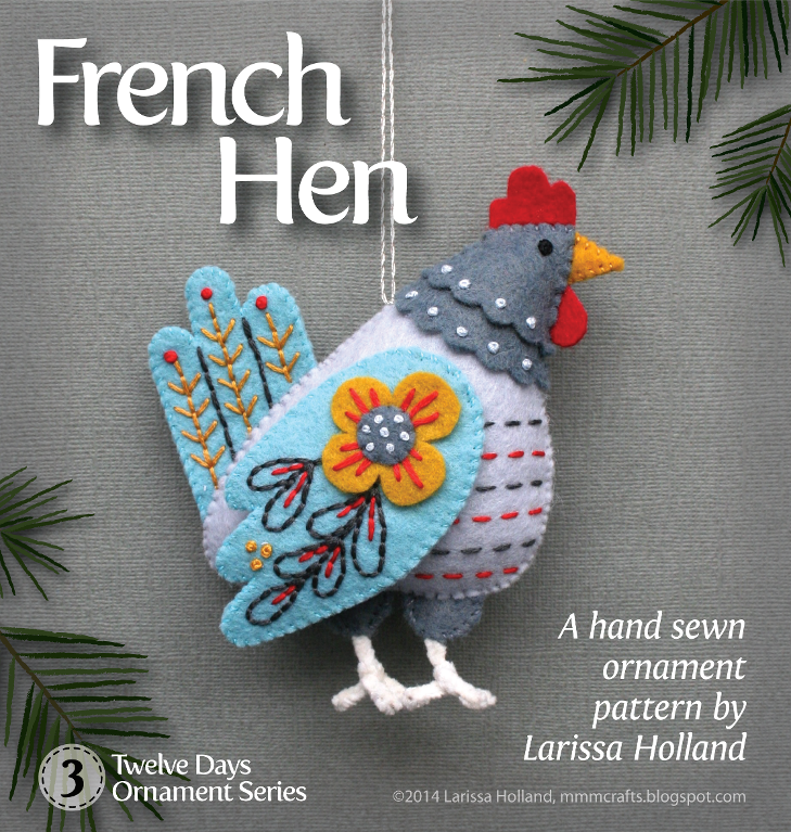French Hen Sewing Pattern