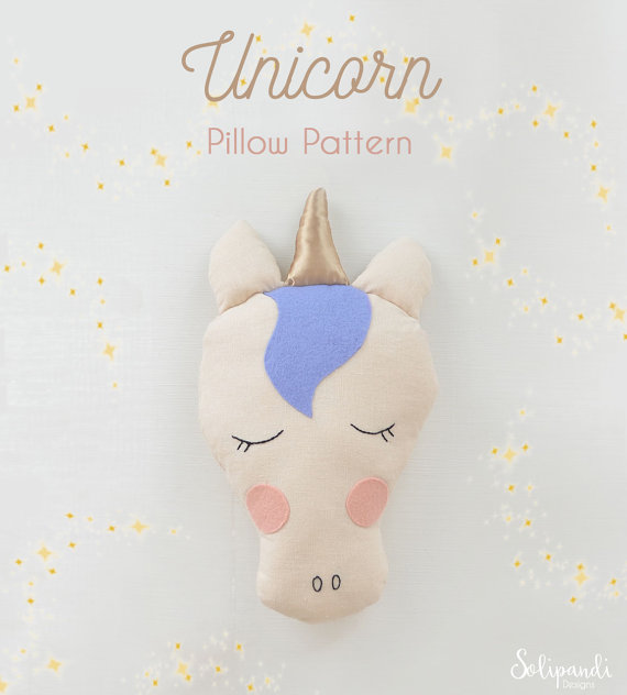 Unicorn Pillow Sewing Pattern