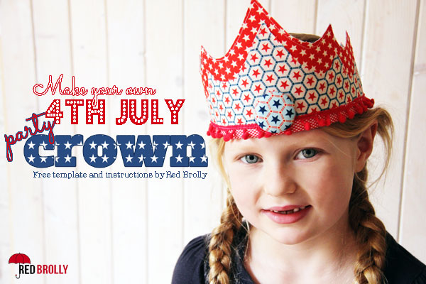 4th of July Fabric Crown Tutorial
