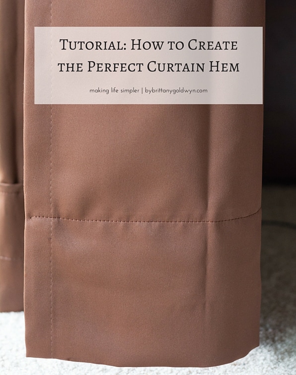 How to hem the curtains PERFECTLY