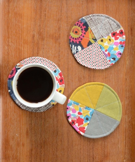 Quilted Circle Coasters Tutorial