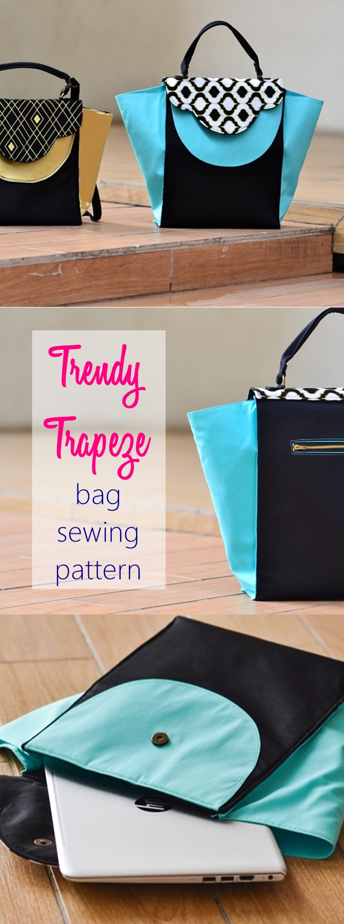 Introducing Trendy Trapeze Bag Sewing Pattern