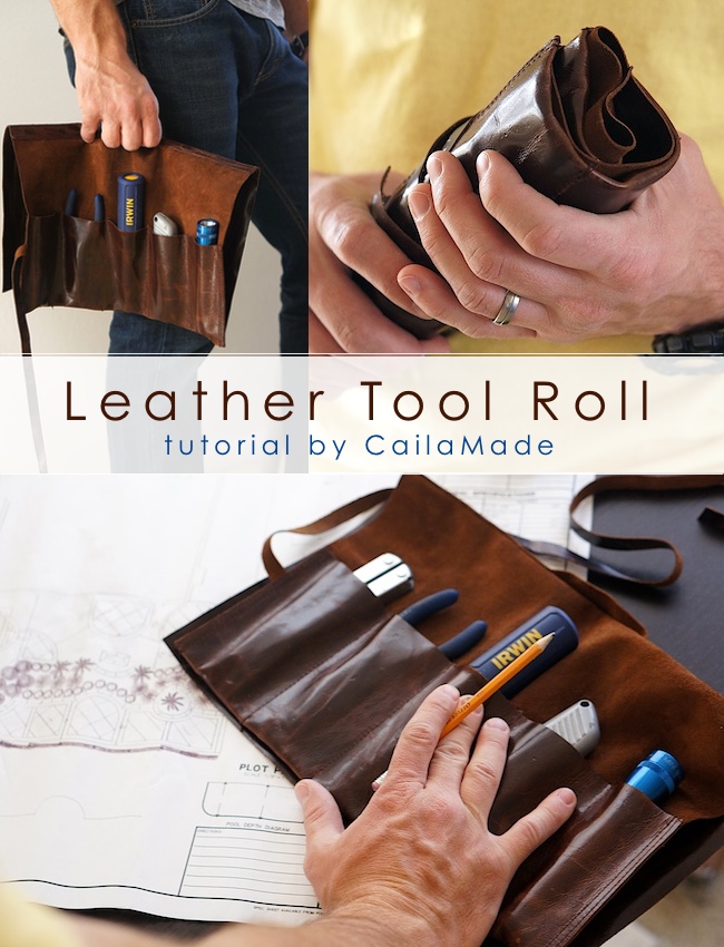 Leather Tool Roll Sewing Tutorial