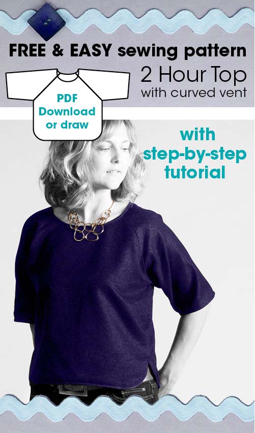 2 Hour Top free sewing pattern for women