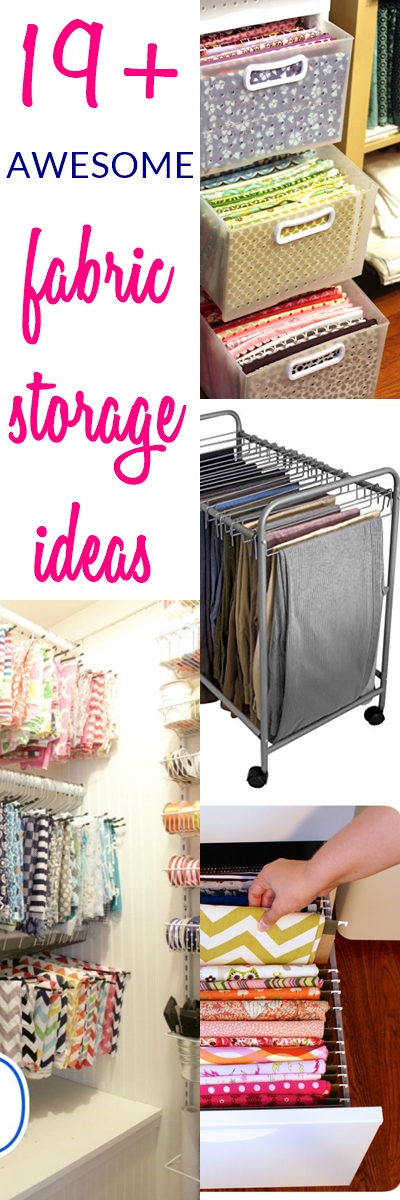 11+ WONDERFUL Fabric Storage Ideas for Sewing Rooms