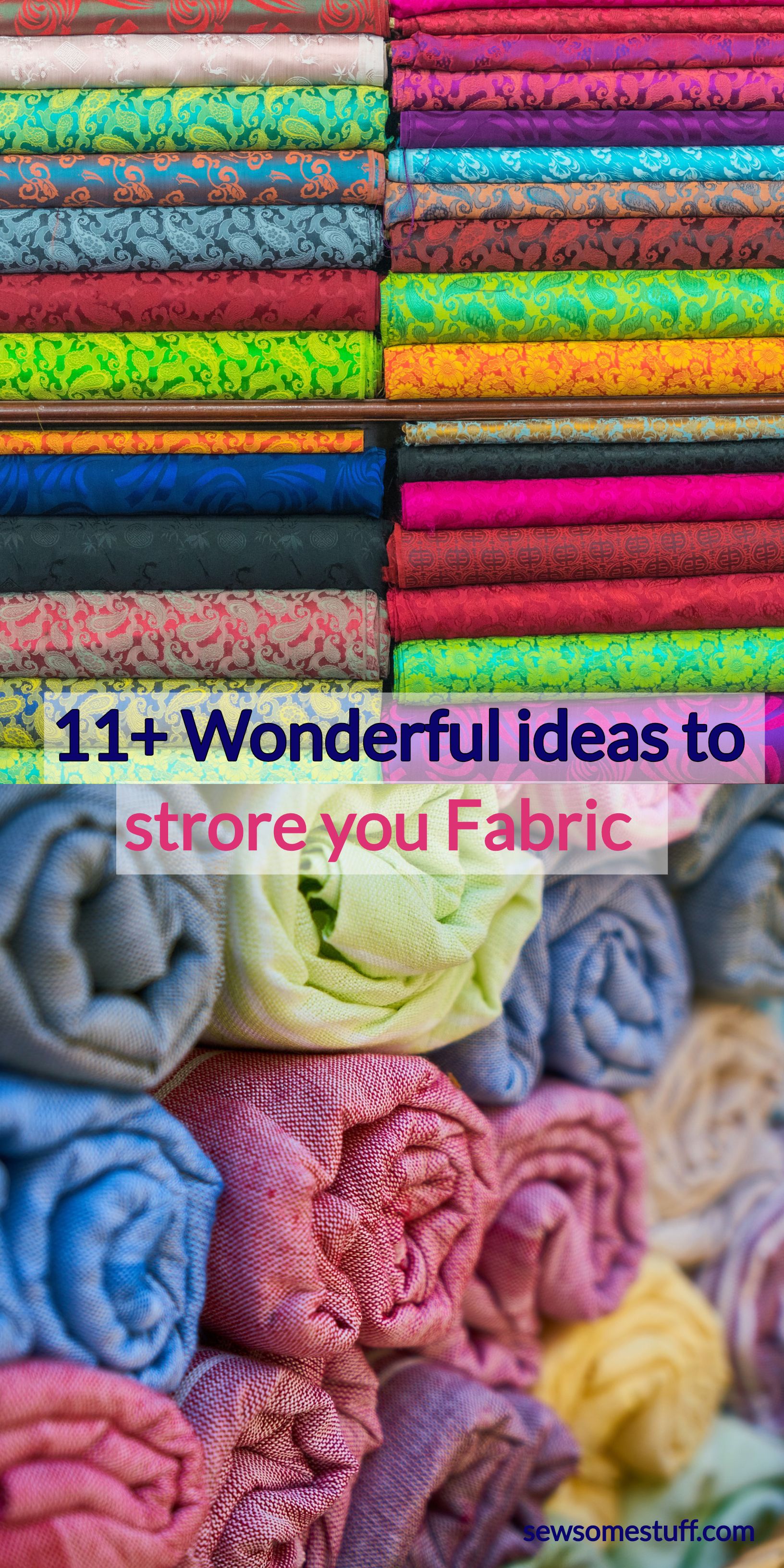 11 Fabric Storage Ideas for SMALL Sewing Spaces