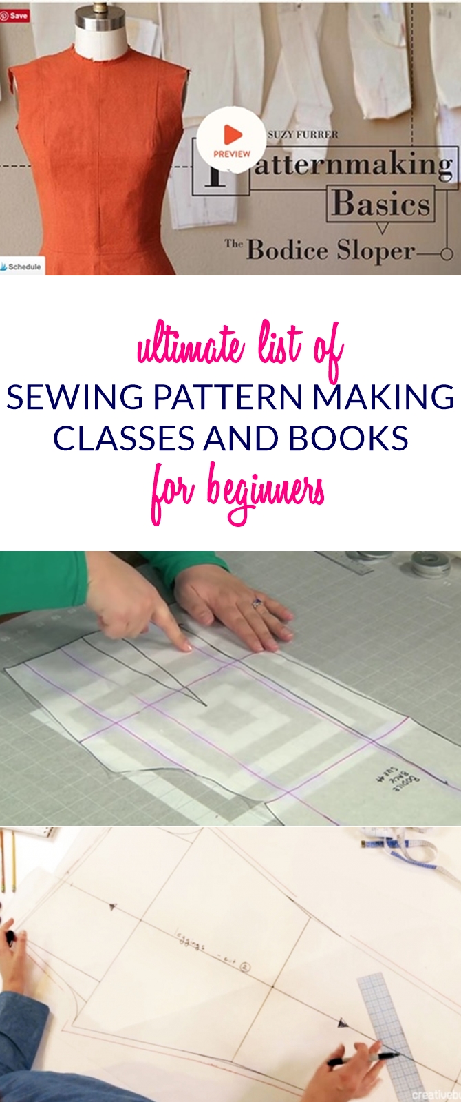 Ultimate List of Online Sewing Pattern Making Classes & Books