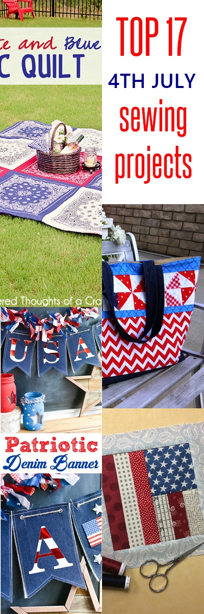 fourth july sewing. 4th july crafts.