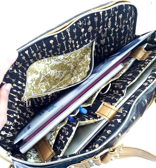 lady boss laptop bag pattern | bag sewing pattern | work bag sewing pattern | 
