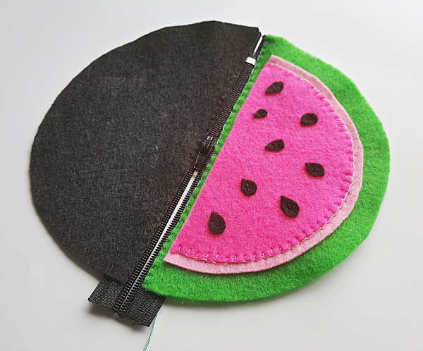 How to Sew a Watermelon Zipper Pouch - Sew Some Stuff