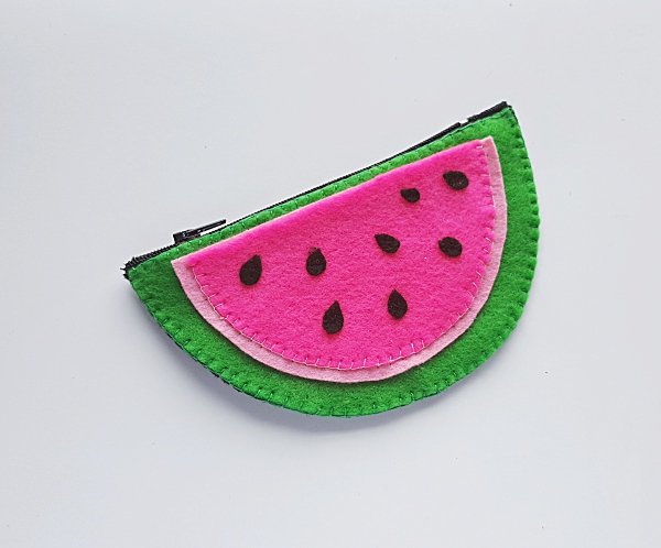 watermelon pouch tutorial kids craft8 - Sew Some Stuff