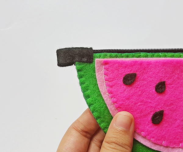 How to Sew a Watermelon Zipper Pouch - Sew Some Stuff