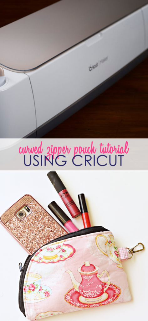 Curved Easy Zipper Pouch Tutorial with Cricut Maker - Sew Some Stuff