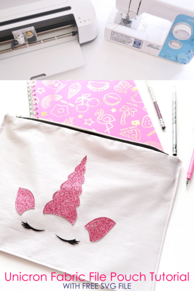 Unicorn Fabric File Folder Tutorial w/ Cricut Maker + FREE SVG