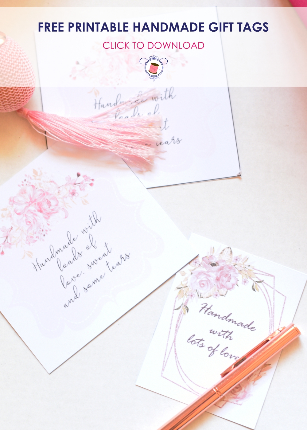 Handmade With Love Free Printable Gift Tags – FAKING IT FABULOUS