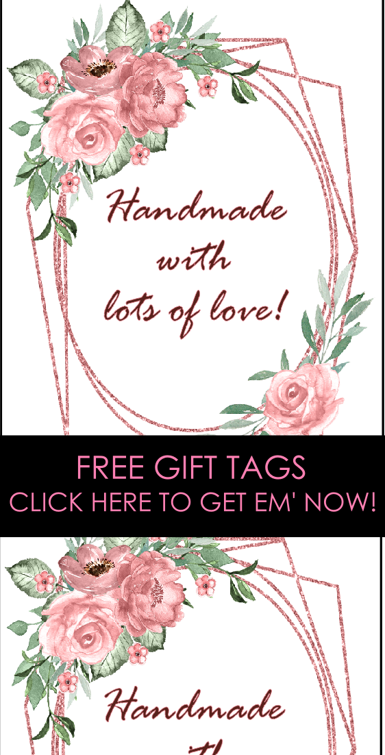 Free Printable Handmade Labels | made with love tags | handmade with love stickers | made especially for you labels | free printable handmade gift tags