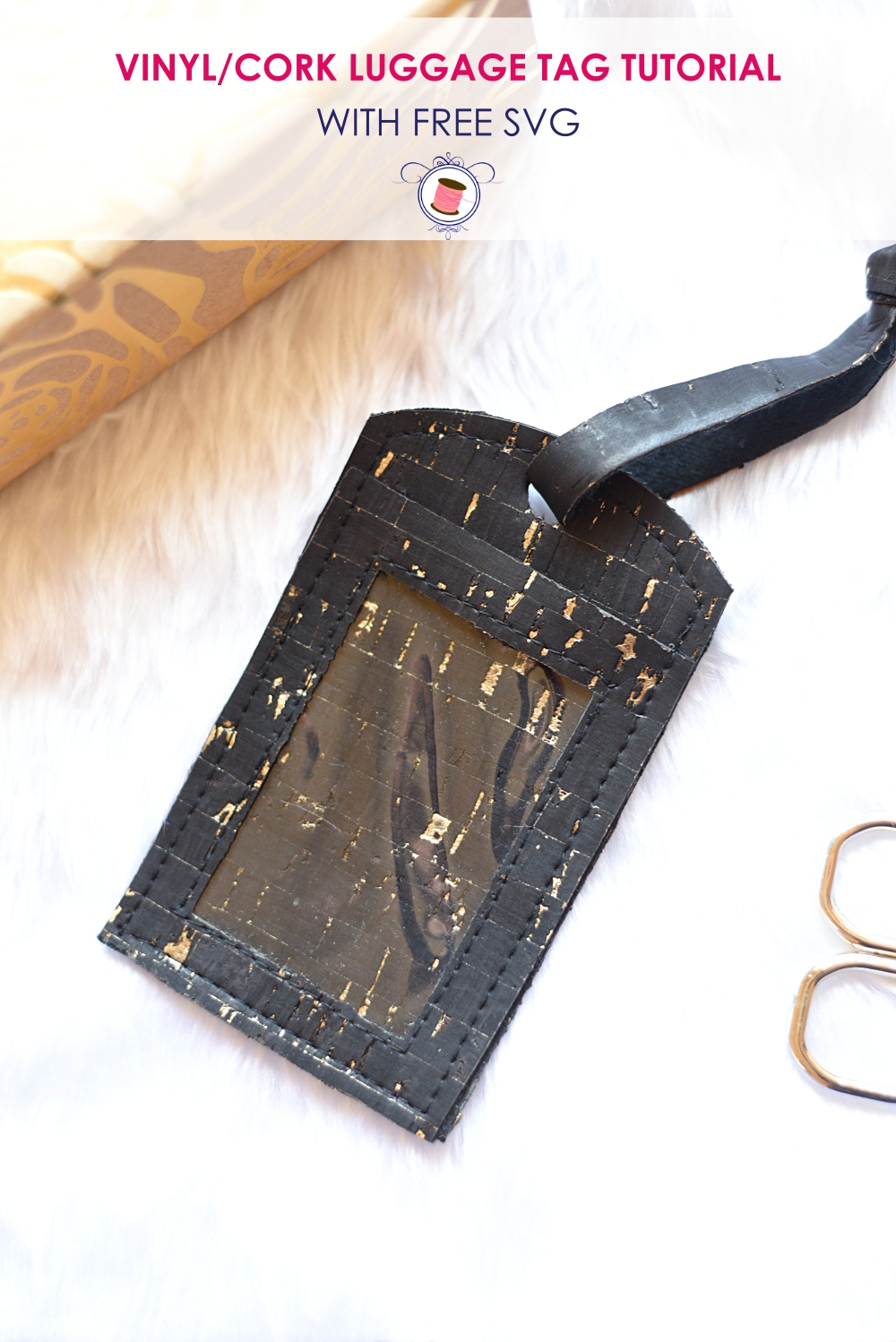 How to Make Faux Leather Luggage Tags With Your Cricut - Too Much Love