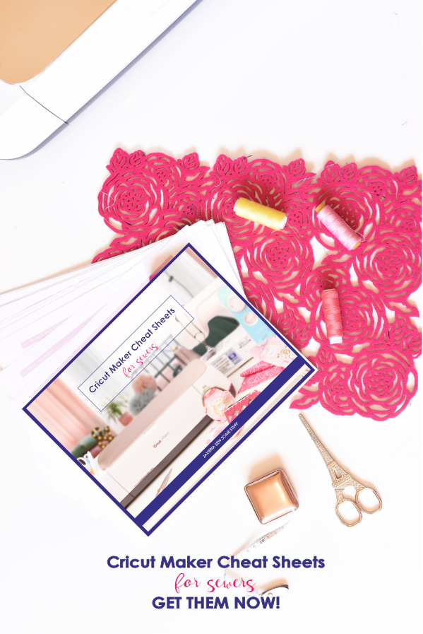 cricut cheat sheet fOR SEWeRS cricut beginners